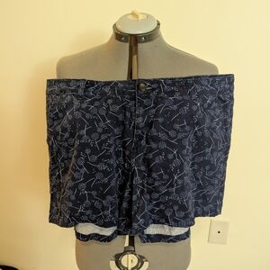 a.n.a Midnight Blue Patterned Skirt